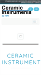 Mobile Screenshot of ceramicinstruments.com